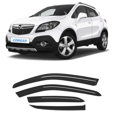 Дефлекторы CORSAR Opel Mokka 12-19 кроссовер, нак., 4шт