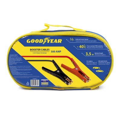 Провода прикуривания Goodyear 500A, 3,5м (сумка)